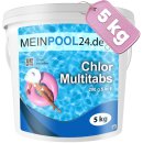 5 kg Chlor Multitabs 200g Tabs 5 in 1 Poolchemie Chlortabs Chlortabletten