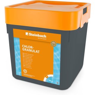 2x5 kg Steinbach Chlorgranulat Chlor Granulat für Pool Schwimmbad 56% Aktivchlor