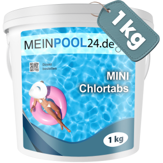 1 kg Mini Chlortabs 5 g Chlortabletten für Pools Planschbecken Whirlpools